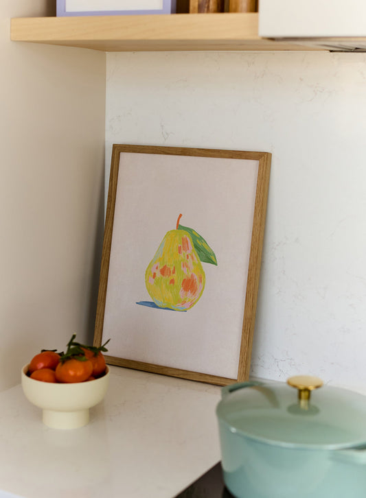 Pastels Pear, Poster