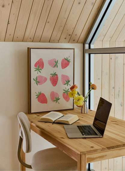 Fresh Strawberries, Poster