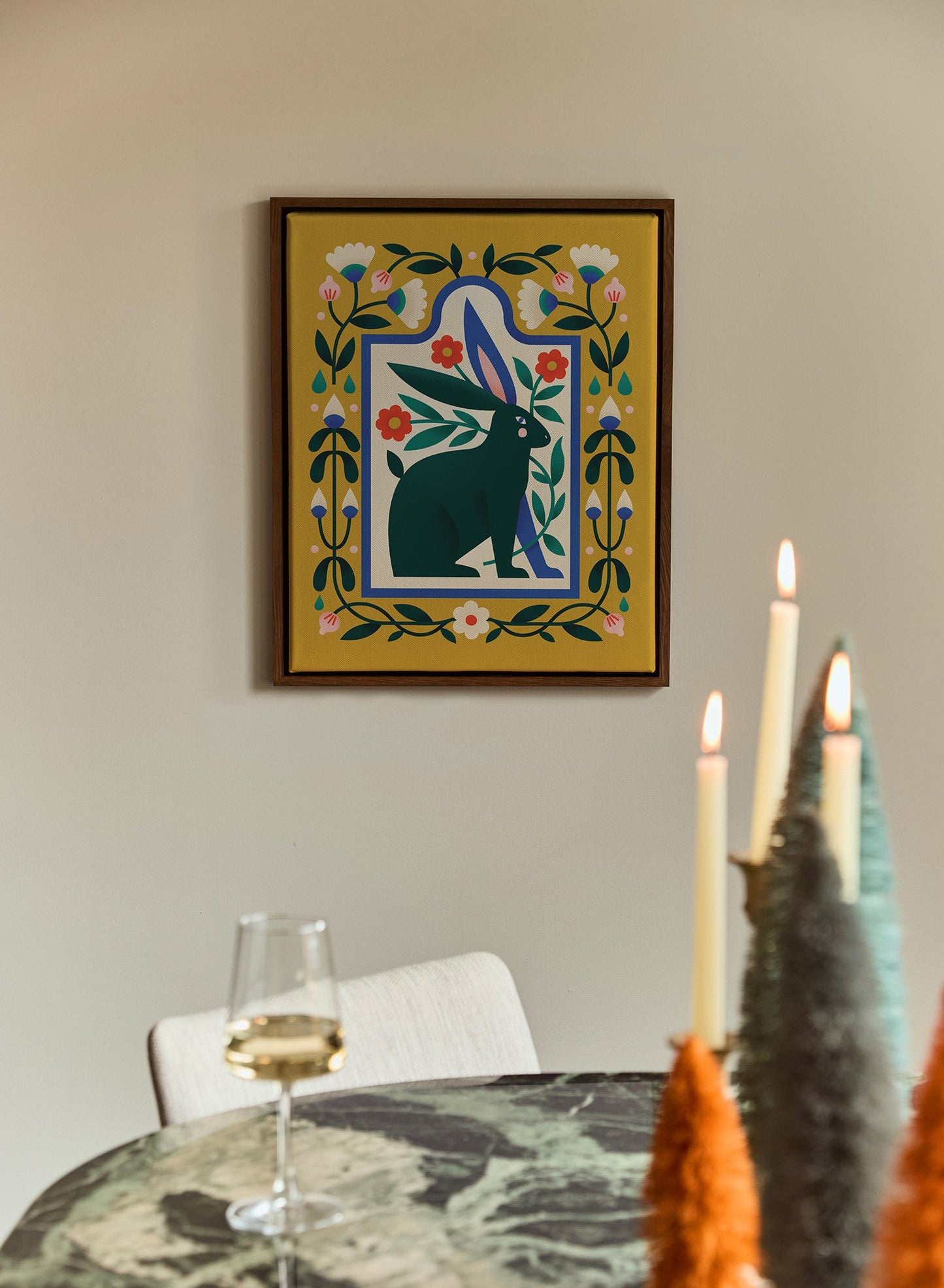 Flowers in Your Hare, Poster