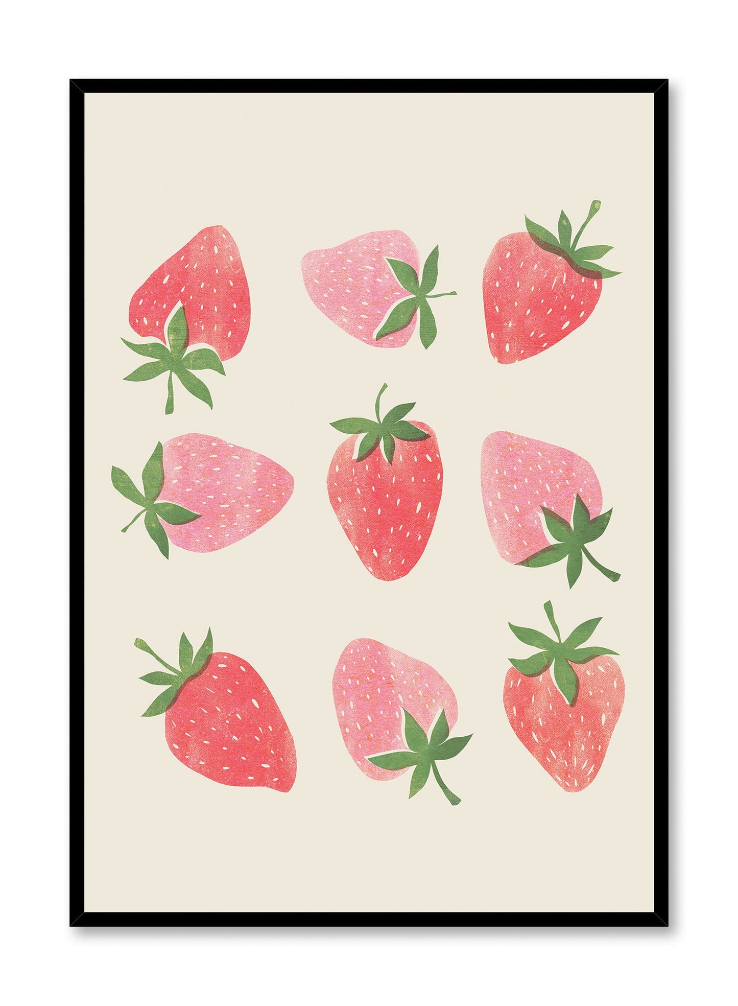 Fresh Strawberries, Poster