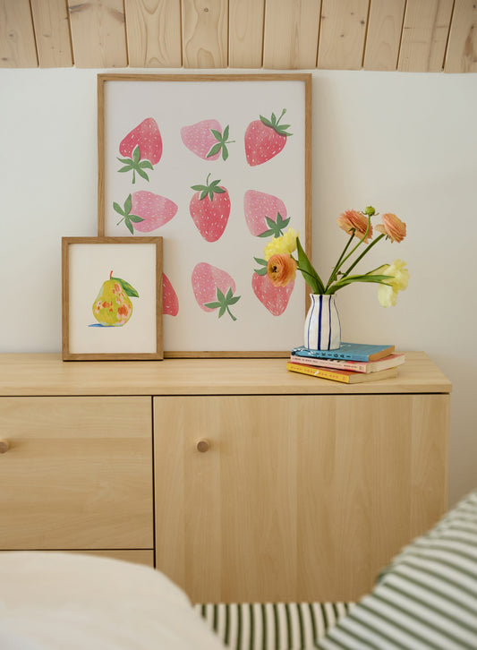 Fresh Strawberries, Poster