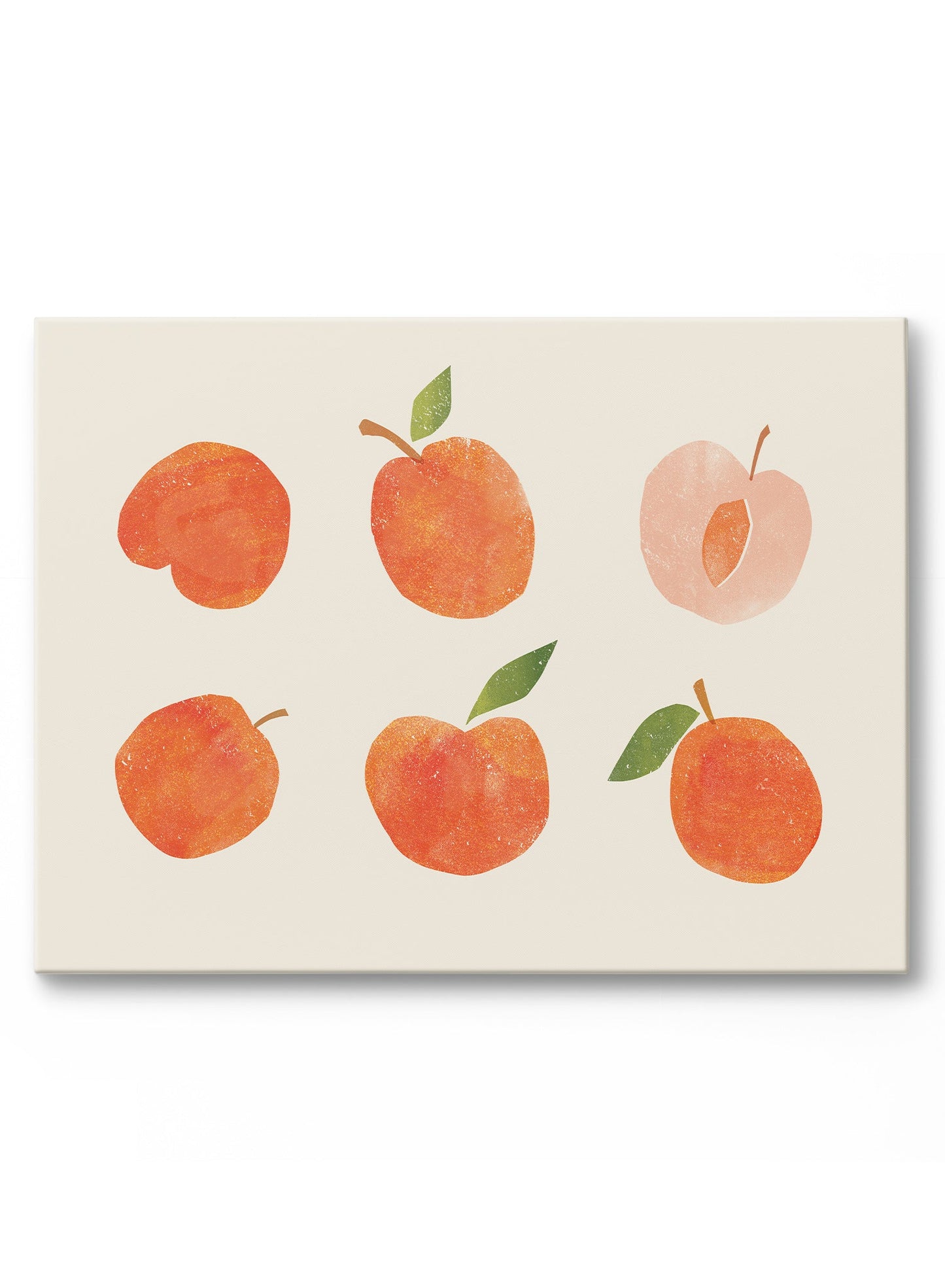 Apricot Paper Collage, Poster