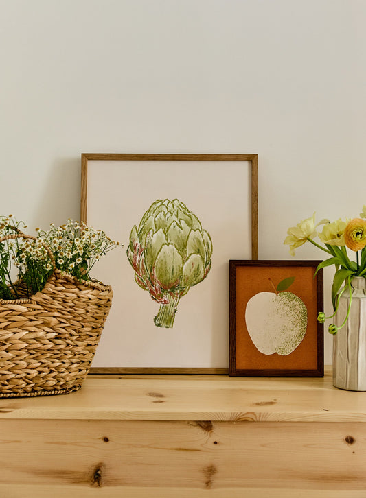 Line Drawn Artichoke, Poster